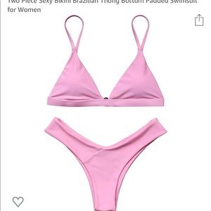 Pink Brazilian cut bikini brand new